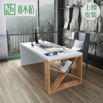 Solid Wood computer desk desktop home Modern simple desk loft desk desk simple desk