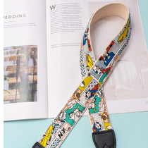 New Original Handmade Camera Shoulder Strap Cat Superhuman Pattern Art Cute Retro and Anti-Hanging Neck Braces