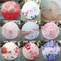 Oil paper silk dance performance men's and women's antique umbrella dance children's show rain-proof sun-drying ancient decoration ceiling Chinese clothing umbrella