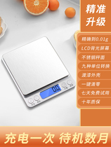 Small Scale Electronic Scale Home Kitchen Baking Food Gram Heavy Stainless Steel Professional Precision Jewel Gram Weighing Scales