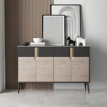 Italian light luxury food side cabinet modern and very simple entrance rock board entrance shoe cabinet against the wall integrated storage wine cabinet tea water