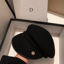 Japanese high-end autumn and winter wool octagonal hat felt hat woolen cap childrens beret joker hat tide