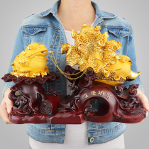 Golden Toad Money Swing Piece Jade Cabbage Poly Fu Three Foot Golden Cicada Toad Family Residence Decoration Send Gift Shop Opening Gift