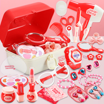Childrens cosmetics Toys 3-4-5 years 2 little girls girl girl baby princess dresser box over home suit