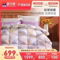  Fuanna home textile antibacterial duvet 95 white goose down winter quilt thickened winter warm four seasons quilt spring and autumn quilt core