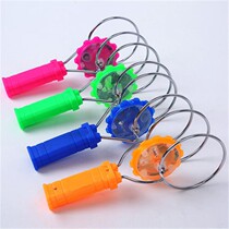 Childrens toy boy gyro hand crank inertia rotation magic flying top creative colorful luminous magnetic
