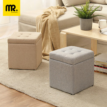 Shoe changing stool household shoes stool door sofa stool soft bag cushion fitting room cloakroom storage storage can sit