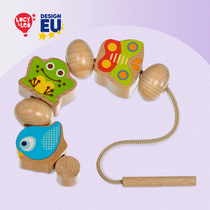 LucyLeo LucyLeo Childrens educational early education toy Baby boy girl stringing string beads LL190