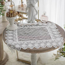 Legal Light Lavish Retro Lace Dining Mat Table Cushion Bed Head Cabinet Cover Towels Towel Cups Cushion for Props Anti-Dust Cloth
