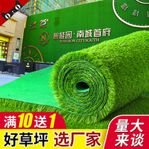 Fake lawn carpet outdoor artificial plastic mat mat artificial decoration football field kindergarten green turf simulation