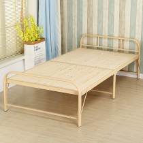 Folding single home lunch break office nap artifact steel wire bed camp bed rental room simple double bed
