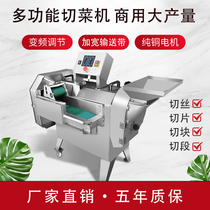 Vegetable cutting machine commercial multi-function automatic shredded slicing slicing cutting section electric potato leek uteer canteen