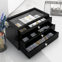 Jewelry box stud necklace ring multi-layer large capacity storage box light luxury advanced sense Nordic acrylic box