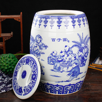 20kg 30kg 50kg rice tank ceramic rice drum with lid rice pot rice noodle storage moisture-proof and insect storage box household