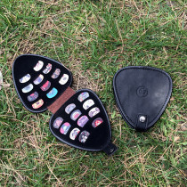 Guitar Pair Pack Puck Guitar Pouch Style Puck with 22 punk style picks