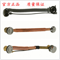 Bathtub full copper drainer accessories Bouncing foot type hand screw type downwater drain pipe special price