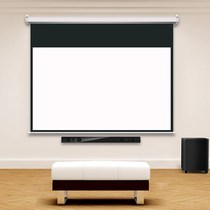 Red Leaf electric remote control projection screen 100 120 150 180 200 inch HD white plastic white glass fiber glass beads