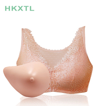 HKXTL lightweight breast bra two-in-one set breast bra postoperative breathable fake breast fake breast summer F06
