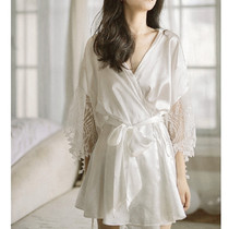 Fel short paragraph small child bridal woman morning gown wedding photo with irregular lace bright sheet thin hollowed-out summer