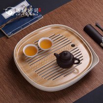 TOUCH MISS Household Japanese dry-brewed tea tray Kung Fu tea tray Small water storage tea table Tea sea drain tray