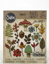 sizzix sheet mould Funky Foliage by Tim Funky flower 663087 out of print M