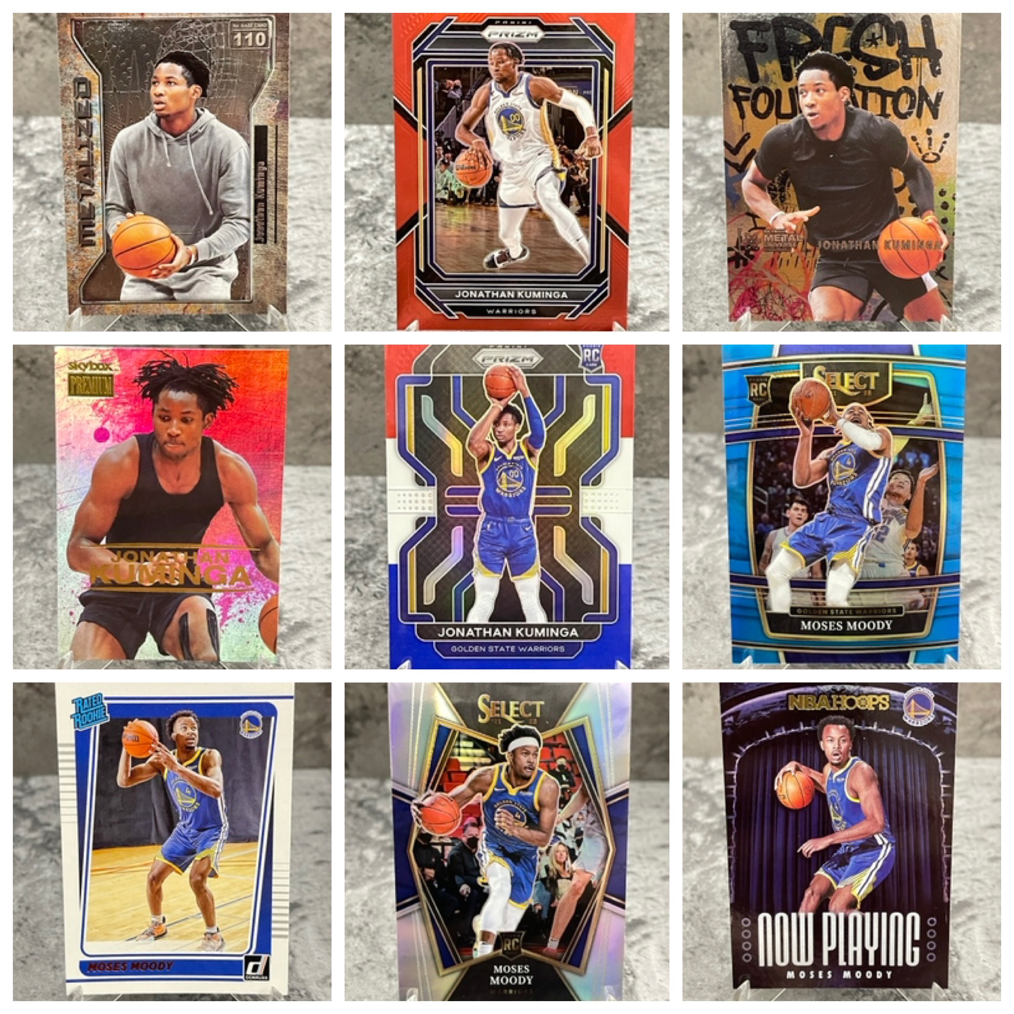 ウォリアーズ ルーキー RC クミンガ ムーディー 本物のバスケットボール スター カード パニーニ NBA 彼氏へのギフト 送料無料コレクション