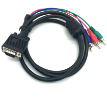 VGA to color difference component line AV video line 1 to 3 adapter cable Computer TV transmission data HD conversion