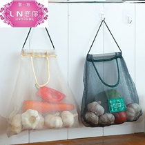 Hanging bag moisture-proof breathable containing mesh bag Kitchen Hollowed-out Hanging Bag Portable Handle Storage Bag Lady Bag bag