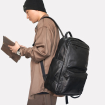 Japan and South Korea handmade first layer cowhide backpack mens business leisure leather backpack travel computer bag large capacity