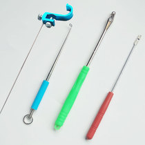 Blind Poking Day Type Decoupled stainless steel Withdrawal Hook Deep Throat Fishing Take Crochet Hook Off Crochet Lower Fish Tool Fish Protection Needle