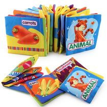 Baby cloth book early education toy English Palm book with sound paper sea animal digital fruit vegetable cognitive Enlightenment