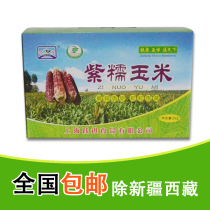 Chongming tender glutinous sweet purple glutinous corn independent vacuum cooked corn cob 2kg box box