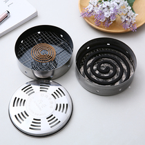 Home spot mosquito-repellent incense plate creative bracket with cover mosquito-repellent incense plate chassis with mosquito repellent coil and gray tray