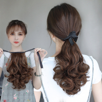 Wig ponytail curly hair short strap invisible natural braid pear flower short fake ponytail bundled high ponytail