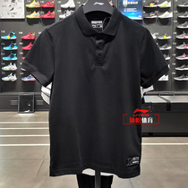 Li Ning Mens short sleeve POLO shirt 2021 Summer new basketball Series cotton polyester Breathable Upright T-shirt APLR011