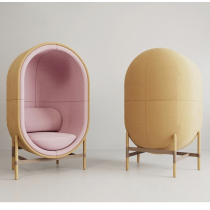 Modern Minimalist Creative Capsule Chair Styling Sofa Chair Designer Personality Eggshell Chair Sloth With Light Lavish Egg Chair