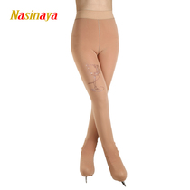Forno professional childrens figure skating pantyhose leggings tits color ice man drill two thickness optional