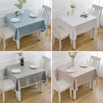 Cotton linen table cloth square waterproof and anti-oil home Advanced senses Nordic Wind Tea Table Cloth Art Square Table Cloth