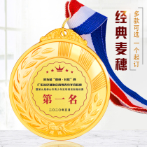 Metal medals custom custom football basketball badminton game medals Games medals General gold and silver bronze