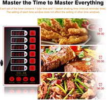 2021 Customized Red Multifunction Commercial Kitchen Six Channel 6 Channel Countdown Timer Factory Direct