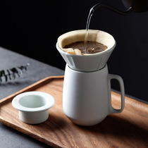 Porcelain Colour Beauty V60 Ceramic Drip Filter Cup Home Hand Flush Coffee Maker COFFEE FILTER FINE-MOUTH POT COMBINATIONS