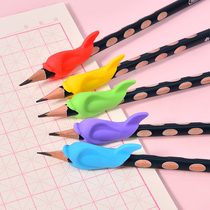 Pen pen grip children writing orthotics primary school students take the pen to correct cute pencil sleeve soft rubber hand protector pen cap
