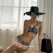 BAO WEN bikini swimsuit women Summer split three-point Korean ins hot spring small chest sexy outfit 2021 New
