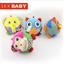 SKK baby rattle puzzle Baby childrens hand catching ball training Tactile cloth ball bell ball toy 6-12 months old