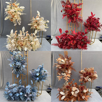 New wedding set set line Flower simulation silk flower finished decoration flower row hotel flower wall road flower wedding flower art