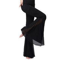 Body trumpet mesh modal elegant Latin training clothing slim dance practice pants Dunhuang dance pants