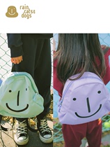 RCAD original childrens clothing design color smiley logo schoolbag backpack