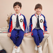 Kindergarten garden clothes spring and autumn three sets of primary school uniforms autumn suits college style first grade childrens class uniforms