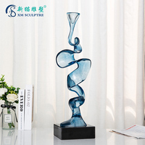 Modern simple abstract ornaments living room porch office transparent resin crafts home decoration