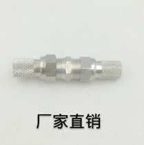  Factory direct sales of cable TV all copper one 5 metric self-tightening F-head double-pass disconnection extension connector F-head for sale